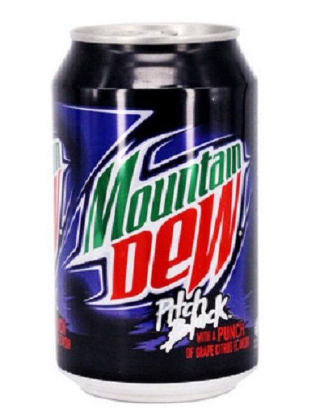MOUNTAIN DEW PITCH BLACK CAN 24'S*320ML