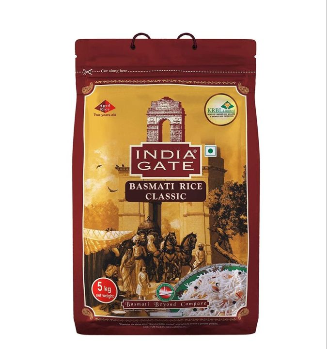 INDIA GATE CLASSIC BASMATHI RICE 4'S*5KG
