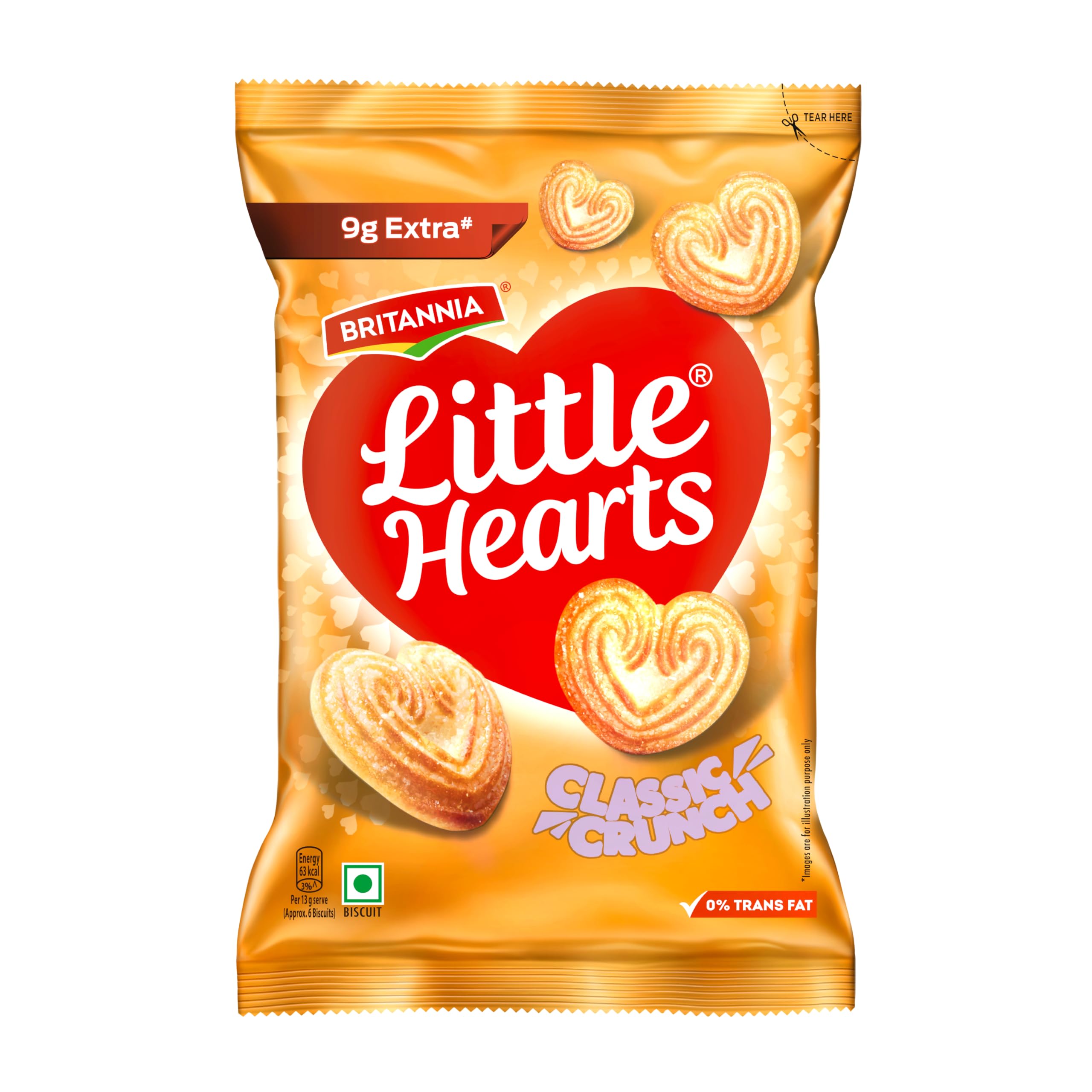 BRITANNIA LITTLE HEART 10'S*75GM